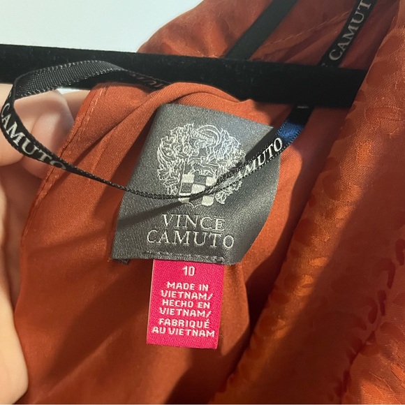 Vince Camuto Animal-Pattern Cowl-Neck Dress size 10 - Picture 4 of 8